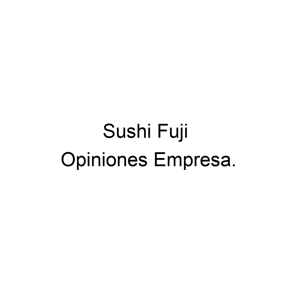 sushi fuji